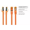 Kabelmeister Cat.7 S/FTP Patchkabel, RJ45, TPE, halogenfrei, Orange, 2m