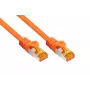 Kabelmeister RJ45 Patchkabel Cat.7 S/FTP 10m Orange Halogenfrei TPE