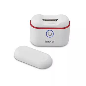BEURER MP10 Elektrischer Nagelknipser mit LED-Licht und Staubauffangbehälter, wiederaufladbar, USB-C