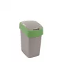 Curver Flip Bin Abfallbehälter 25L, Silber/Grün