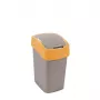 Curver Flip Bin Abfallbehälter 25L, Silber/Gelb