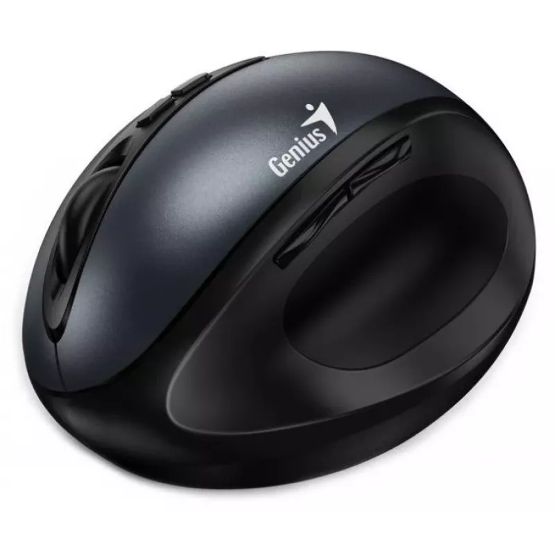 Genius Ergo 8300S Wireless Maus, 1600 DPI, Schwarz/Grau