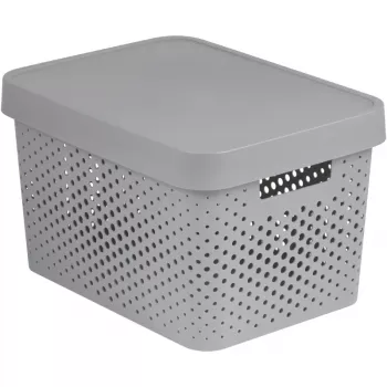 Curver Infinity Recycled 17L Aufbewahrungsbox 36x27x22cm Grau
