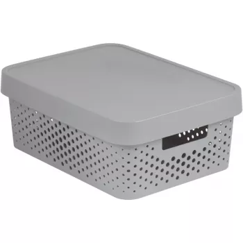 CURVER Recycled Infinity 11L Aufbewahrungsbox 36x27x14 cm Grau