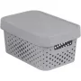 Curver Infinity Aufbewahrungsbox aus Recyclingmaterial mit Deckel, 4,5L, Grau