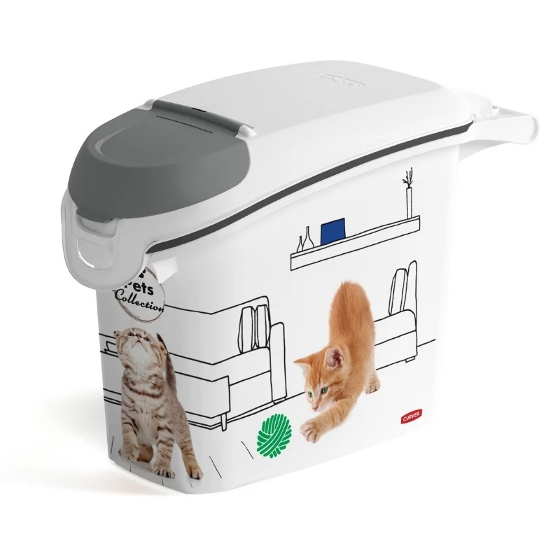 CURVER Pets Life Hund- & Katzenfutter-Aufbewahrungsbehälter 6 kg 15 L 23x50x36 cm