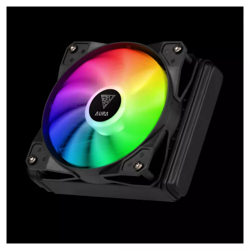 GAMDIAS Aura GL120 120mm ARGB AIO Liquid CPU Kühler 16321-01600-30000-G