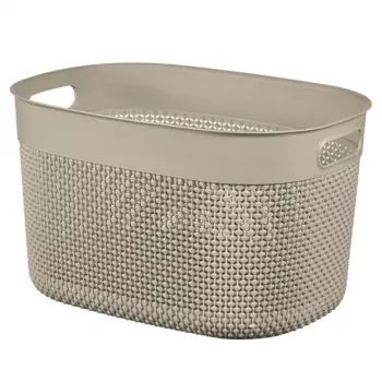 CURVER Filo L Aufbewahrungskorb 18L 38x28x22cm Beige Flechtoptik