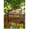 Keter Melody rechteckiger Gartentisch braun UV-geschütztes Harz Sitzplätze 6-8 werkzeuglose Montage