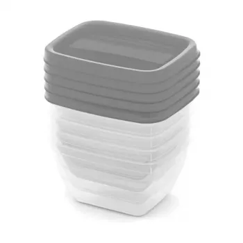 CURVER Vedo Aufbewahrungsbox-Set 5x0,25 L Transparent Grau