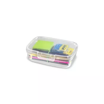 CURVER Snap Box Rechteckige Aufbewahrungsbox mit Trennwand, 3,3L, Transparent