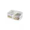 CURVER Snap Box Rechteckige Aufbewahrungsbox mit Trennwand, 3,3L, Transparent