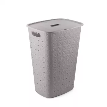 Curver Softex 56L Wäschebox Grau-Braun