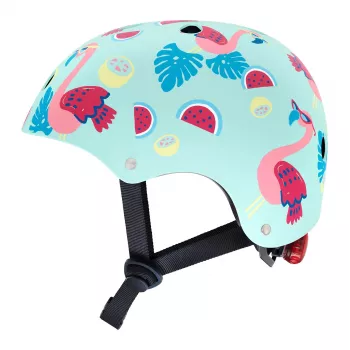 Hornit Flamingo Kinder-Fahrradhelm M (53-58cm) mit hinterem LED-Licht FLS931