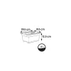 keeeper Crystalbox Cornelia Aufbewahrungsbox mit Deckel, 4 L, 29,5 x 19,5 x 12,5 cm, Transparent