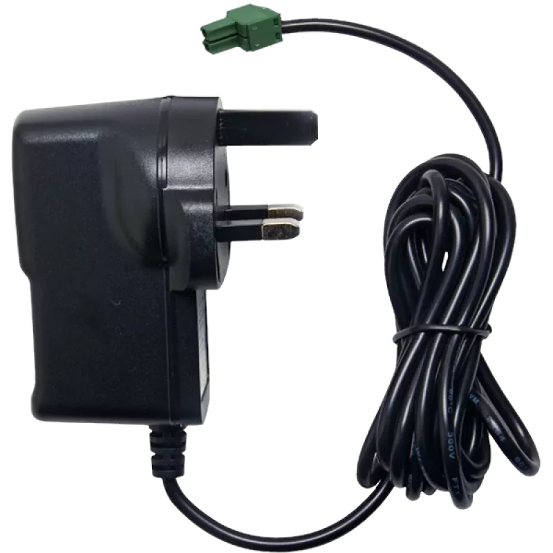 Teltonika PR3PUUK2 UK-Stromkabel mit 2-Pin-Anschlussblock, 1,2 m, Schwarz