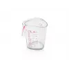 LEIFHEIT Messbecher 1L, Transparent, SAN-Kunststoff, ml/L/Gramm-Skalen, spülmaschinenfest