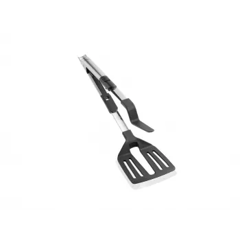 Leifheit ProLine 2-in-1 Pfannenwender und Teigschaber, Edelstahl, 30,5 cm