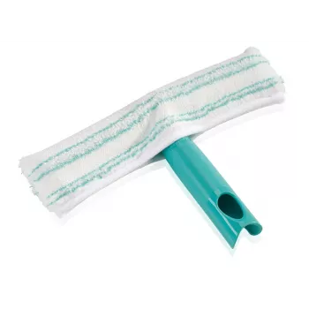 LEIFHEIT Fensterwischer Ersatz-Mikrofaserbezug M, 32 cm, Weiß/Türkis