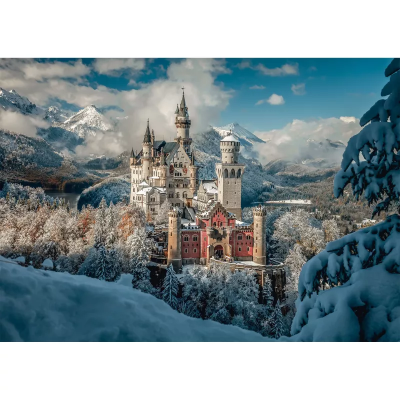 Schmidt Spiele Winterliches Schloss Neuschwanstein 1000-Teile Puzzle