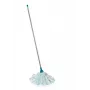 LEIFHEIT Classic Wischmopp mit 140 cm Stiel aus Stahl und saugfähigem Viskose-Kopf