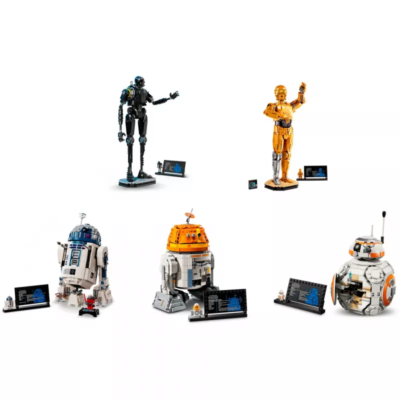 LEGO Star Wars Droid Bundle (BB-8, R2-D2, BB-9E) App-gesteuerte Roboter-Droiden
