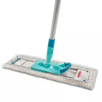 Leifheit Profi XL Cotton Plus Bodenwischbezug mit klappbarem Griff, 42 cm