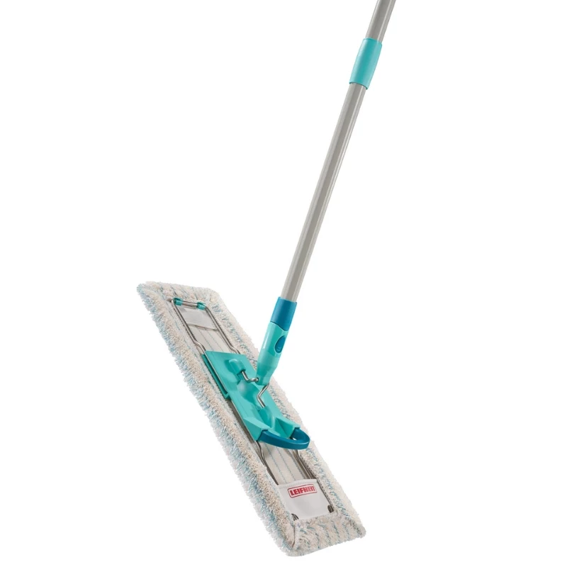 Leifheit Profi XL Cotton Plus Bodenwischbezug mit klappbarem Griff, 42 cm