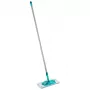 LEIFHEIT POWER CLEAN M Micro Duo Flachmopp mit Teleskopstiel, 33cm, Grün/Weiß/Grau