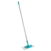 LEIFHEIT POWER CLEAN M Micro Duo Flachmopp mit Teleskopstiel, 33cm, Grün/Weiß/Grau