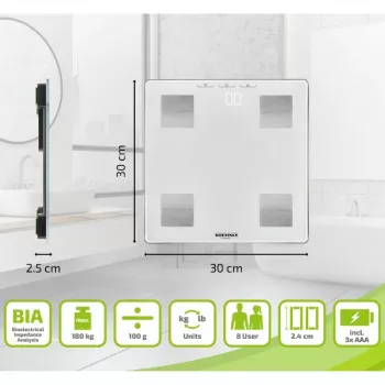 SOEHNLE Shape Sense Connect Lite Körperanalysewaage mit Bluetooth und App