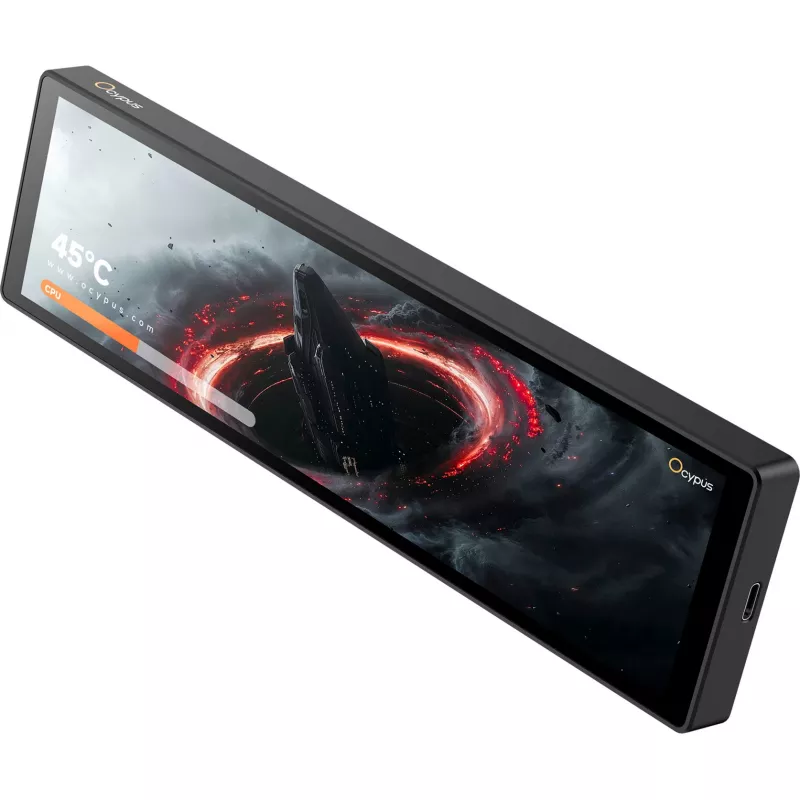 OCYPUS Sigma ES916 9,16 inch IPS WUXGA Mini-HDMI-Monitor mit USB-C-Stromversorgung, Schwarz