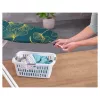 LEIFHEIT Cotton Comfort Bügelbrettbezug S/M 125x40 cm Blau/Weiß gestreift