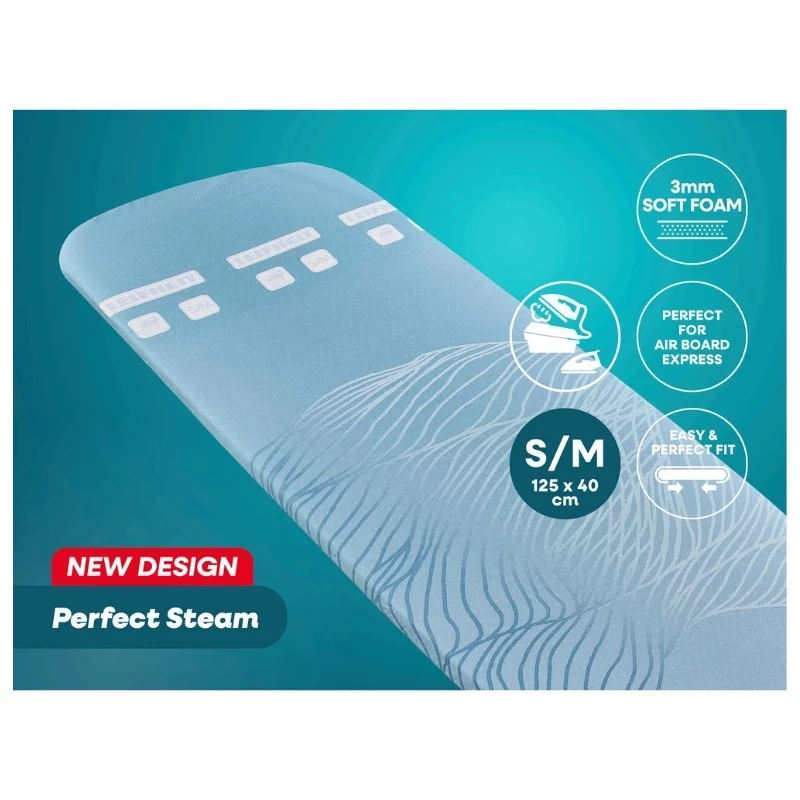 LEIFHEIT Bügelbrettbezug Perfect Steam Air Board Express S/M 125x40cm