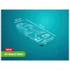 LEIFHEIT Air Board Table Compact Bügelbrett 70x30 cm, Thermo-Reflect, faltbar, Blau/Weiß