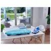 LEIFHEIT Air Board Table Compact Bügelbrett 70x30 cm, Thermo-Reflect, faltbar, Blau/Weiß