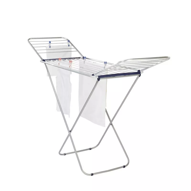 LEIFHEIT Classic Wäschetrockner Siena 200 Easy Aluminium - 20 m Wäscheständer mit Flügeltrockner, Silber/Grau