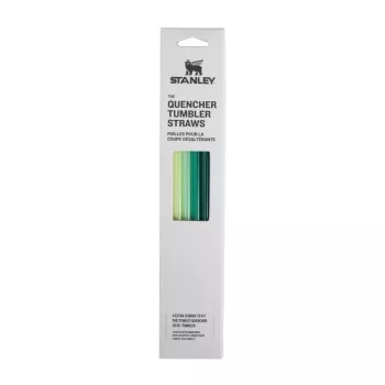 STANLEY Strohhalm-Set mit 4 Stück für The Quencher Travel Tumbler 0,89L, wiederverwendbare BPA-freie Kunststoff-Strohhalme, Grün