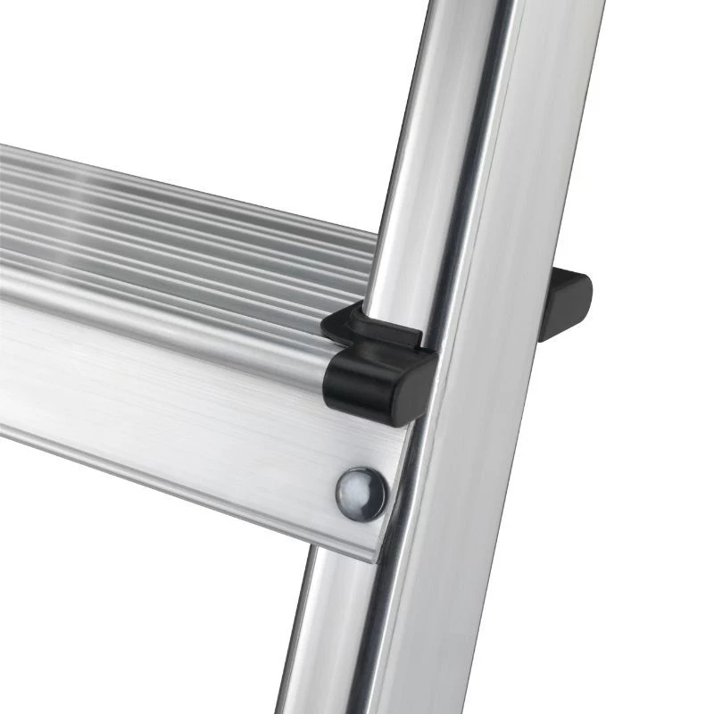 Hailo L40 StandardLine 4-stufige Aluminium-Stehleiter mit Sicherheitsbügel, 150 kg, EN 131