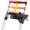 Hailo L100 TopLine 8050-607 Aluminium-Haushaltsleiter, 6 Stufen, mit Multifunktionsablage