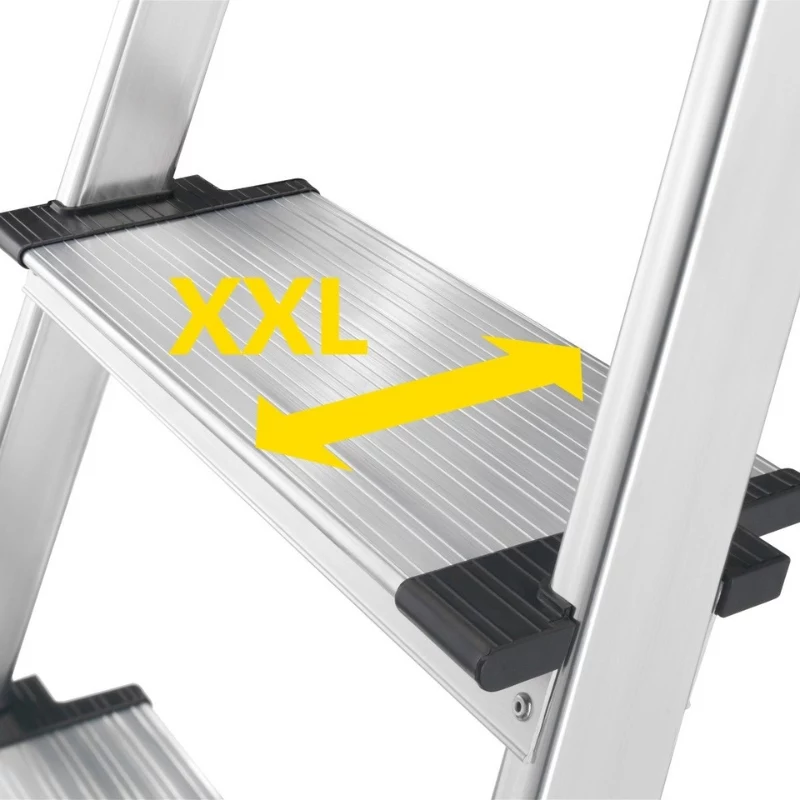 HAILO L85 ComfortLine Aluminium 4-Stufen Haushaltsleiter