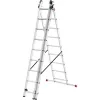 HAILO ProfiStep Combi Leiter Aluminium 3x9 Sprossen