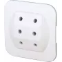 Kopp 174902005 Eurostecker Typ C, Weiß, 2,5 A, 250 V, Schraubklemmen, Selbstmontage