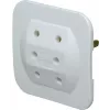 Kopp 174902005 Eurostecker Typ C, Weiß, 2,5 A, 250 V, Schraubklemmen, Selbstmontage