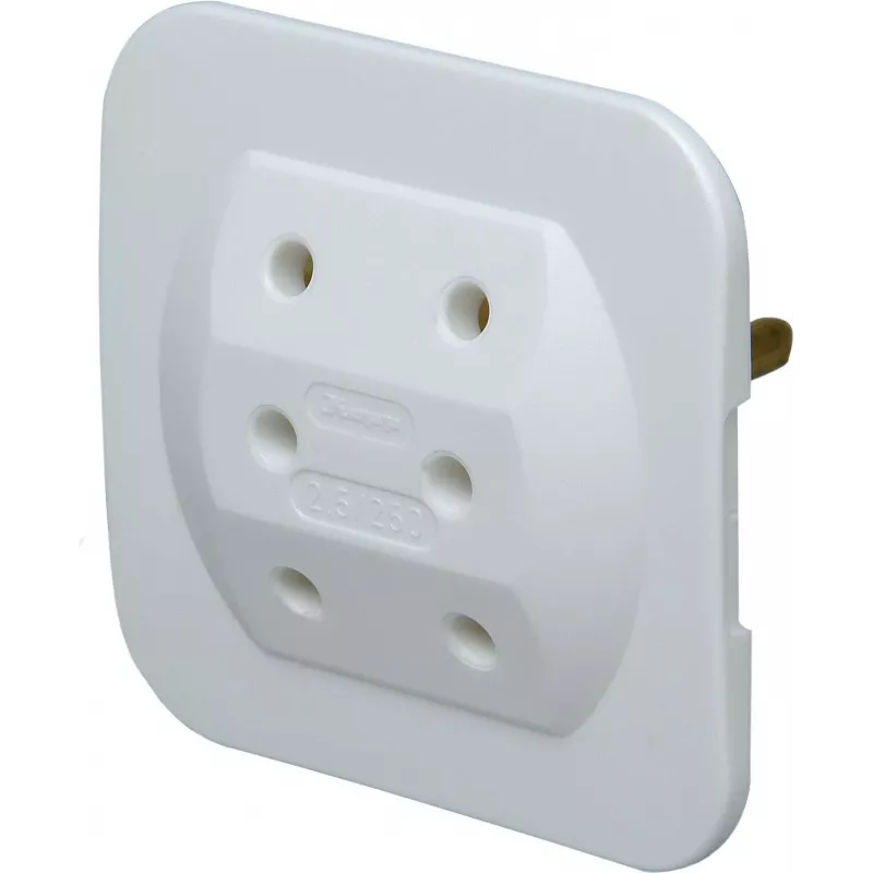 Kopp 174902005 Eurostecker Typ C, Weiß, 2,5 A, 250 V, Schraubklemmen, Selbstmontage