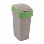 CURVER Flip Bin 45L Abfalleimer Silber/Grün