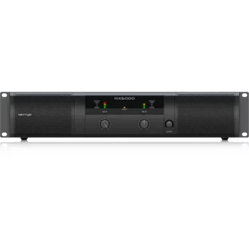 Behringer NX6000 Class-D-Endstufe 2 x 3000W an 4 Ohm mit DSP, Schwarz