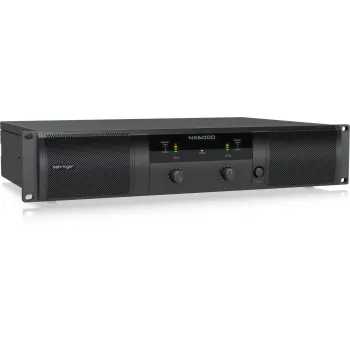Behringer NX6000 Class-D-Endstufe 2 x 3000W an 4 Ohm mit DSP, Schwarz