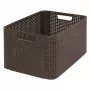 CURVER Box Style L 43,6 x 32,6 x 23 cm dunkelbraune Aufbewahrungsbox