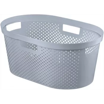 CURVER Infinity Recycling-Wäschekorb 40L 59x39x27cm Grau
